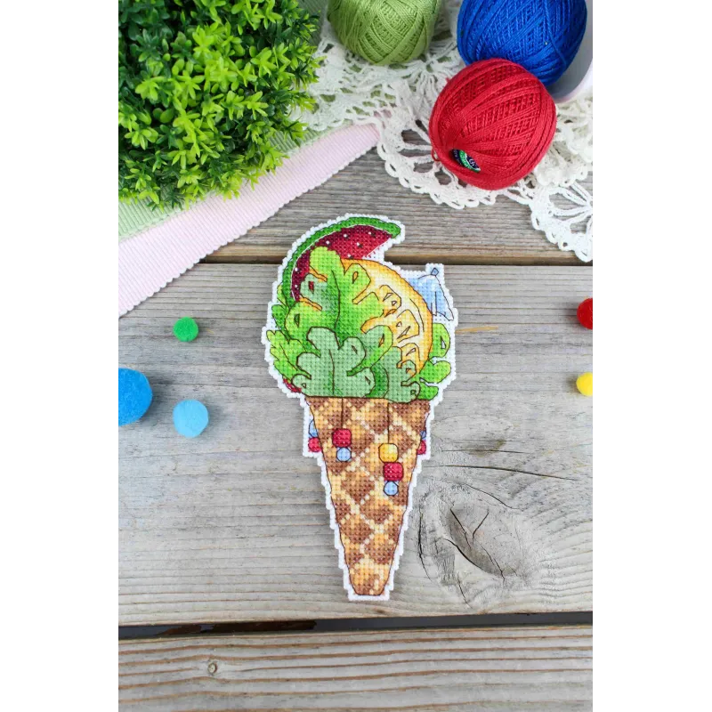 Набор для вышивания крестиком «Вкус лета» 16x8 см SR-1151