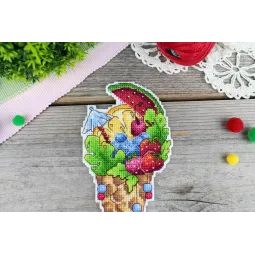 Набор для вышивания крестиком «Вкус лета» 16x8 см SR-1151