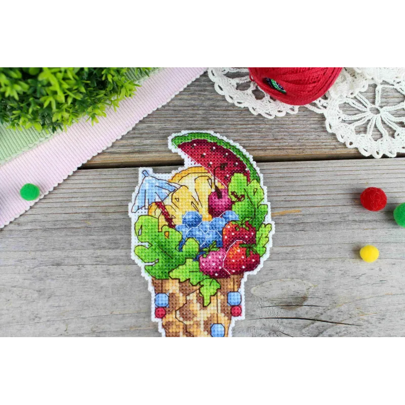 Набор для вышивания крестиком «Вкус лета» 16x8 см SR-1151