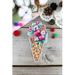 Kreuzstich-Set "Geschmack des Winters" 16x8 cm SR-1150