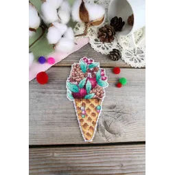 Cross stitch kit "Taste of winter" 16x8 cm SR-1150