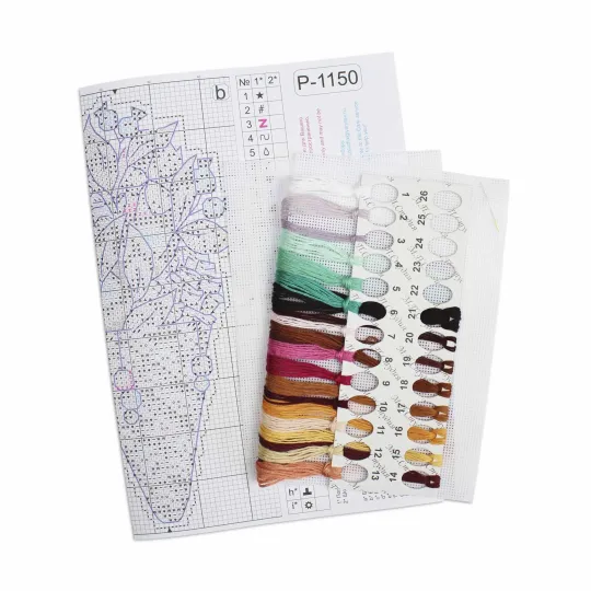 Kit de point de croix "Goût d'hiver" 16x8 cm SR-1150