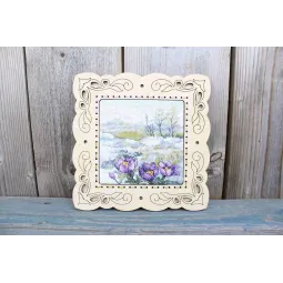 Набор для вышивания крестиком "Первые цветы" 11x11 см SM-999