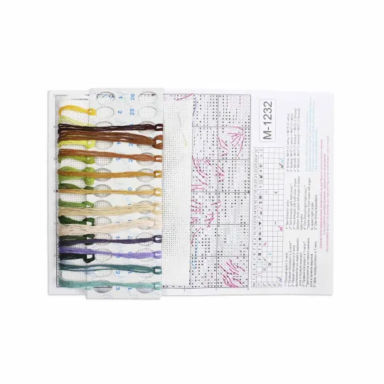 Kit de point de croix « Couleurs d'été » 11x11 cm SM-1232