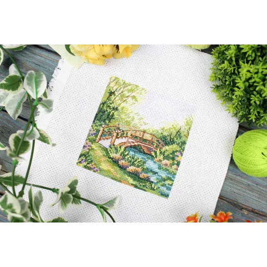 Kreuzstich-Set "Farben des Sommers" 11x11 cm SM-1232