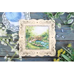 Kryželiu siuvinėjimo rinkinys "Vasara spalvos" 11x11 cm SM-1232