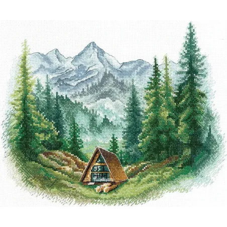 Kit de point de croix "Seul avec la nature" 23 х 19 cm SANN-38