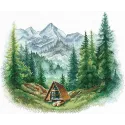 Kit de point de croix "Seul avec la nature" 23 х 19 cm SANN-38