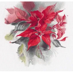 Набор для вышивания крестиком «Пуансеттия» 25×27 см S1670