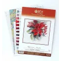 Kit de point de croix "Poinsettia" 25×27 cm S1670