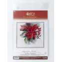Kit de point de croix "Poinsettia" 25×27 cm S1670