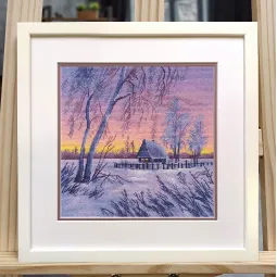 Cross stitch kit "Winter evening" S1669
