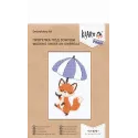 Kit de point de croix KLART "Marcher sous un parapluie" 11 x 16,5 cm KL12-070