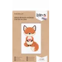 Kreuzstich-Set KLART "Der verliebte Fuchs" 9 x 13 cm KL12-069