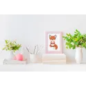 Kreuzstich-Set KLART "Der verliebte Fuchs" 9 x 13 cm KL12-069