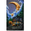 Hauptperlen-Stickset. Stille Nacht 17x30 cm AAB-948