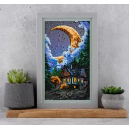 Main Bead Embroidery Kit. Silent Night 17x30 cm AAB-948