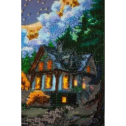 Main Bead Embroidery Kit. Silent Night 17x30 cm AAB-948