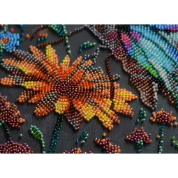 Pagrindinis karoliukų siuvinėjimo rinkinys. Vasaros atspalviai 26x39 cm AAB-947