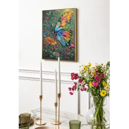 Stick-Set mit Perlen. Farbtöne des Sommers 26x39 cm AAB-947