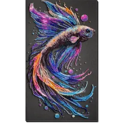 Haupt Stickpackung mit Perlen. Farbwellen 21x36 cm AAB-946