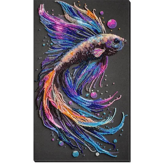 Kit de broderie de perles principal. Vagues de couleur 21x36 cm AAB-946