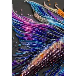 Kit de broderie de perles principal. Vagues de couleur 21x36 cm AAB-946