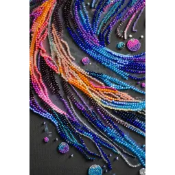 Kit de broderie de perles principal. Vagues de couleur 21x36 cm AAB-946