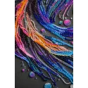 Kit de broderie de perles principal. Vagues de couleur 21x36 cm AAB-946