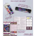Kit de broderie de perles principal. Vagues de couleur 21x36 cm AAB-946