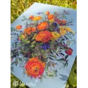 Набор для вышивания крестиком «Озаренные солнцем лепестки» 39x31 см SK270