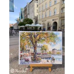 Kit point de croix "Poursuite de la lumière du matin" 29x39 cm SK269