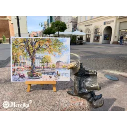 Kit point de croix "Poursuite de la lumière du matin" 29x39 cm SK269