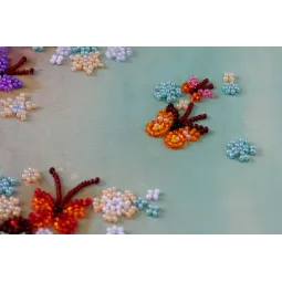 Pagrindinis rinkinys, skirtas siuvinėti karoliukais „Įvairiaspalvis vėjas (Deco Scenes)“ 20x45 cm AAB-591