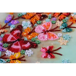 Haupt Stickpackung mit Perlen "Bunter Wind (Deco Scenes)" 20x45 cm AAB-591