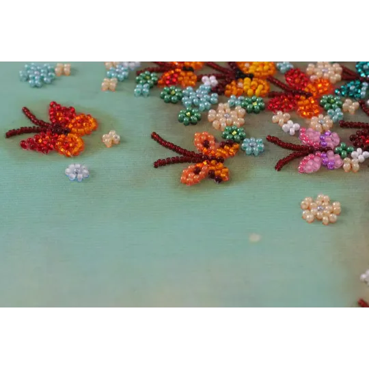 Main Bead Embroidery Kit "Multicolored Wind (Deco Scenes)" 20x45 cm AAB-591