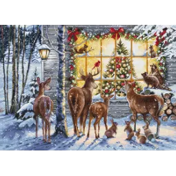 Набор для вышивки крестом "Любопытные соседи" 44,5x32см SBU5086