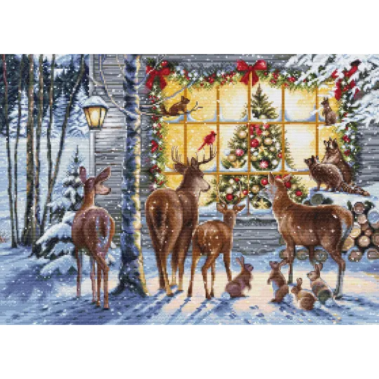 Набор для вышивки крестом "Любопытные соседи" 44,5x32см SBU5086