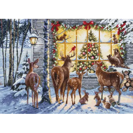 Набор для вышивки крестом "Любопытные соседи" 44,5x32см SBU5086