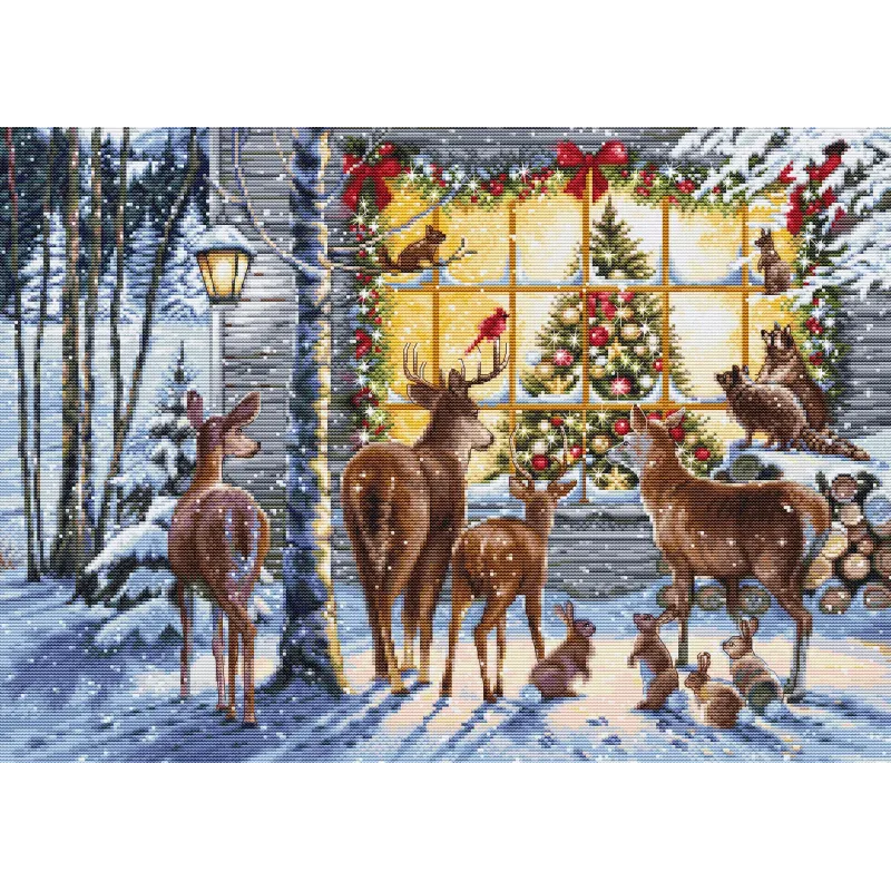 Набор для вышивки крестом "Любопытные соседи" 44,5x32см SBU5086