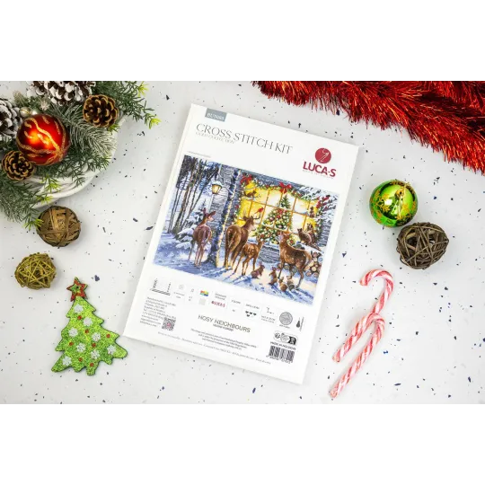 Набор для вышивки крестом "Любопытные соседи" 44,5x32см SBU5086