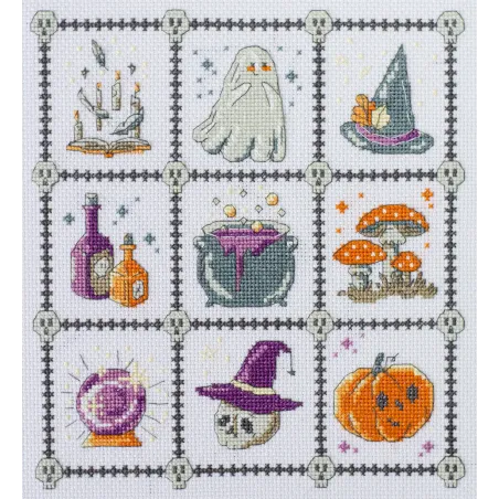 Cross-stitch kit "Witchcraft for Beginners" 21x23 cm AAH-282