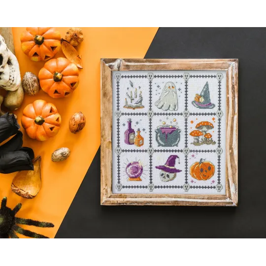 Kreuzstich-Set "Hexerei für Anfänger" 21x23 cm AAH-282