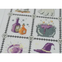 Kreuzstich-Set "Hexerei für Anfänger" 21x23 cm AAH-282