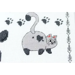 Cross-stitch kit "Meow-meow" 35x35 cm AAH-281