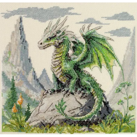 Kit de point de croix "Seigneur de la montagne" 25x24 cm AAH-279