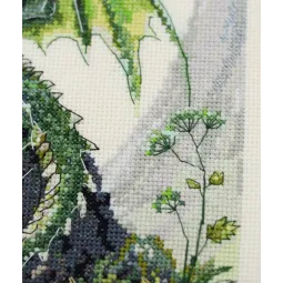 Kryželiu siuvinėjimo rinkinys "Kalnų valdovas" 25x24 cm AAH-279
