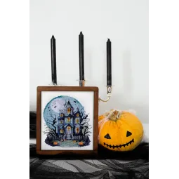 Cross-stitch kit "Haunted House" 17x20 cm AAH-277