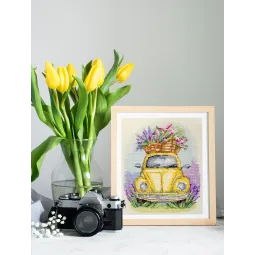 Kit de point de croix "Aventures de Provence" 19x22 cm AAH-276