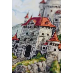 Набор для вышивания крестиком "Среди облаков" 23х40 см AAH-274